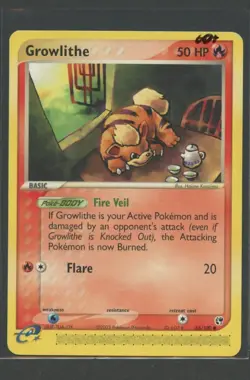 Growlithe | EX Sandstorm 65/100 | Pokemon Karte English GD+ 2003 Fukano - Image 1