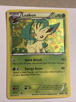 Leafeon - Promo Holo Black and White POKEMON BW87 NM To VLP Very Rare See Pics - Image 1