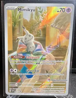 2024 Pokemon Mimikyu 075 Sv: Scarlet & Violet Promo Holo Pokemon Center - Image 1