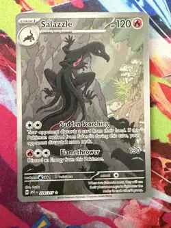 Salazzle 224/217 IR Ascended Heroes Evolution English Pokemon TCG NM Mint Fresh - Image 1