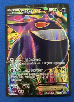 Pokemon Gengar EX 114/119 Ultra Rare Full Art Holo 170 HP XY Phantom Forces - Image 1