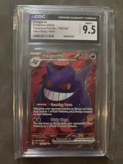 Gengar Ex Pokemon (2024) Temporal Forces-193/162 Ultra Rare-Holo CGC 9.5 - Image 1