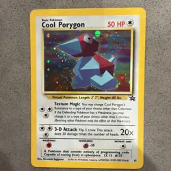Pokemon TCG Cool Porygon 15 Holo Black Star Promo - Image 1
