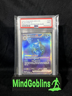2023 POKEMON MEW EN-151 200 BLASTOISE EX SPECIAL ILLUSTRATION RARE PSA: MINT 9 - Image 1