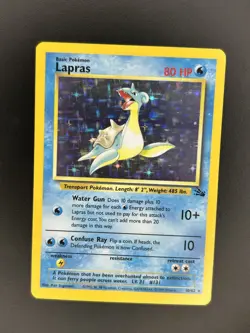 Pokemon TCG - Lapras MP Holo 10/62 | Fossil - Image 1
