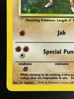 Pokemon TCG - Hitmonchan MP Holo Rare 7/102 | Base Set - Image 5