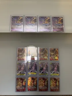 One Piece TCG Illustration Boxes Vol. 5 & Vol. 6 Promo SET X4 ( LOT OF 16 ) HOLO - Image 1