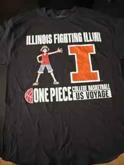 Illinois One Piece College Basketball US Voyage Card, T-shirt and Poster - Image 4