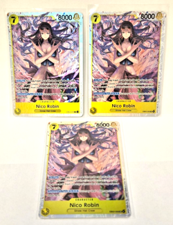 Nico Robin SR EB03-055 Extra Booster: One Piece Heroines Edition Foil X3 - Image 1