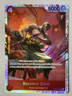 Roronoa Zoro ST21-015 - One Piece TCG Starter Deck EX: Gear 5 SR Foil NM - Image 2