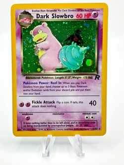 Pokemon Dark Slowbro Holo Rare Unlimited Team Rocket 12/82 Card 2000 Wizards LP - Image 1
