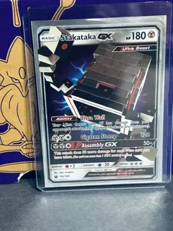 Stakataka GX 102/168- Celestial Storm Ultra Holo Rare Pokemon Card NM - Image 1
