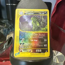 Tyranitar - 40/147 - Pokemon Aquapolis 2002 Reverse Holo Rare Card NM-LP - Image 1