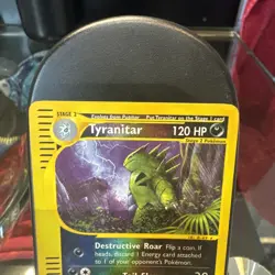 Tyranitar - 40/147 - Pokemon Aquapolis 2002 Reverse Holo Rare Card NM-LP - Image 2