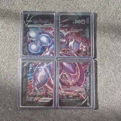 Pokemon Mewtwo V-UNION Promo Holo 4 Card Lot V-UNION Set English - Image 2