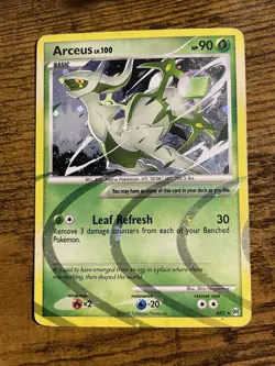 Arceus Holo AR2 Pokemon Arceus Set Card Diamond & Pearl Era Rare Foil Legendary - Image 1