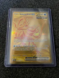 Pokemon TCG Walking Wake EX Hyper Rare Holo Prismatic Card 178/131 Evolutions - Image 1