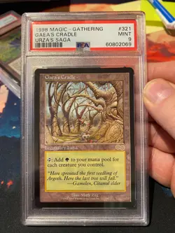 MTG Urzas Saga Gaea's Cradle PSA 9 - Image 1
