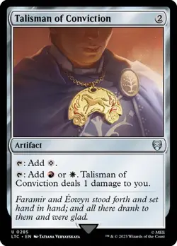 MTG - Talisman of Conviction - Lord of the Rings - Magic the Gathering - Image 1
