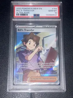 Bill's Transfer 194/165 Pokemon Scarlet & Violet 151 Ultra Rare PSA 10 - Image 1