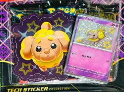 Pokemon Paldean Fates 3 Pack Blister Tech Sticker Collection Lot x4 Sealed - Image 5