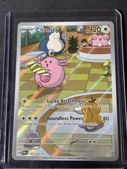 Pokemon Tcg Chansey 187/167 Twilight Masquerade -Illustration Rare Pack Fresh - Image 1