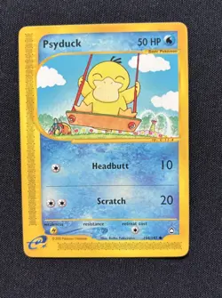 Pokemon Psyduck Aquapolis 104/147 50 HP Common Regular Card English - Image 1