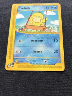 Pokemon Psyduck Aquapolis 104/147 50 HP Common Regular Card English - Image 2