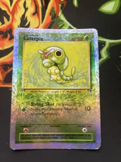 Caterpie 69/110 Reverse Holo Legendary Collection Pokemon Card HP CONDITION - Image 2