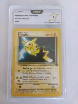 Carte Pokemon Pikachu 4 Promo PCA 8 - Black Star Francais Wizards - Image 1