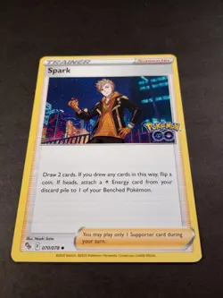 Pokemon Go Spark Uncommon Trainer Card 070/078 NM - Image 1