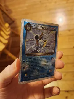 2002 Pokemon Legendary Collection Dark Blastoise 4/110 Reverse Holo Foil Rare - Image 3