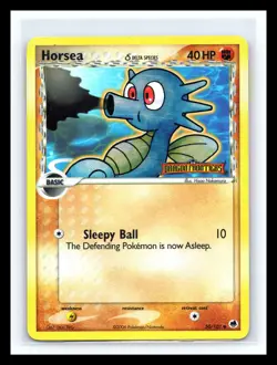 💥 Horsea 50/101 EX Dragon Frontiers Stamped Rare Holo Pokemon Delta Species - Image 1