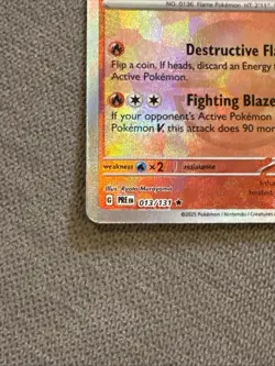 Flareon 13/131 Pokemon TCG S&V Prismatic Evolutions Pokeball Rare Holo NM - Image 5
