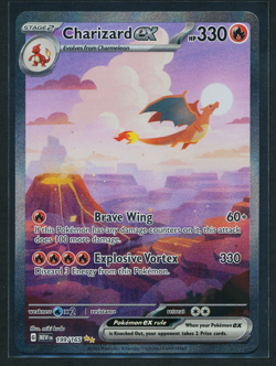 Charizard ex 199/165 SIR Special Illustration Rare Holo Pokemon 2025 S&V 151 NM - Image 1