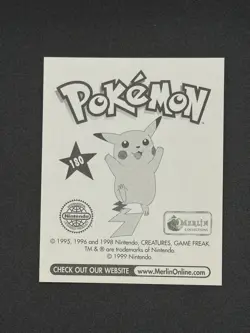 Pokemon Stickers - Merlin - Nintendo - Charizard #180 - Series 1 - Image 2