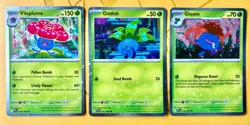 Vileplume Promo W/Swirl Oddish & Gloom Phantasmal Flames Cosmos HOLO Pokemon TCG - Image 1