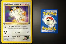 GIOVANNI'S MEOWTH 74/132 COMMON GYM CHALLENGE POKEMON 1ST EDITION NM - Image 3