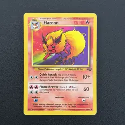 Pokemon TCG Flareon Jungle 19/64 Rare Unlimited - MP - Image 1