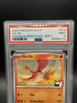 2025 POKEMON PLAY! POKEMON PRIZE PACK: SERIES 7 #019 HO-OH PSA 9 - LOW POP - Image 2