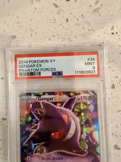 Pokemon TCG Gengar EX Phantom Forces 2014 34/119 PSA Graded 9 - Image 3