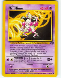 Mr. Mime - 22/64 Jungle Set - Pokemon TCG - 1999 - Image 1