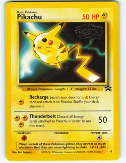 Pikachu - #4 WOTC Black Star Promo - Pokemon TCG - 1999 - Image 1