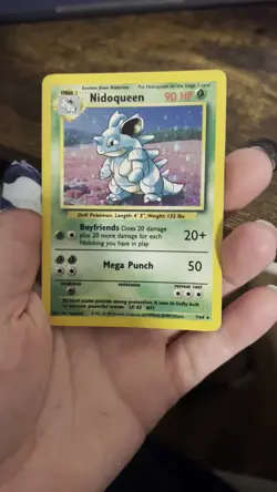 Pokemon Nidoqueen No Symbol Error - 7/46 Holo Jungle - WOTC Vintage Near Mint - Image 2