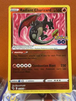 Pokemon TCG Shiny Radiant Charizard 011/078 Rare Pokemon GO NM 2326 - Image 1