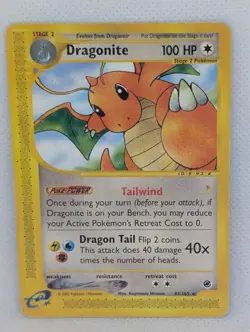 Dragonite 043/165 Expedition Base Set Non-Holo Rare Pokemon TCG Nintendo MP - Image 1