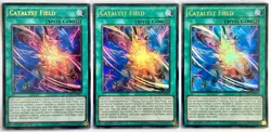 3 x INOV-EN059 Catalyst Field - Ultra Rare 1st Edition LP/NM YuGiOh Cards - Image 1