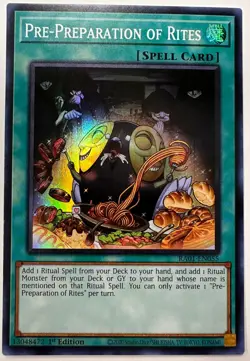 Yugioh! - Pre-Preparation of Rites - RA01-EN055 - Super Rare - NM/M - Image 1