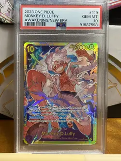 Monkey D Luffy OP05-119 SEC PSA 10 One Piece Card Game Awakening Of The New Era - Image 1