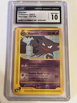 Pokemon Haunter Skyridge 63/144 CGC 10 Gem Mint Regular 2003 TCG Card - Image 1
